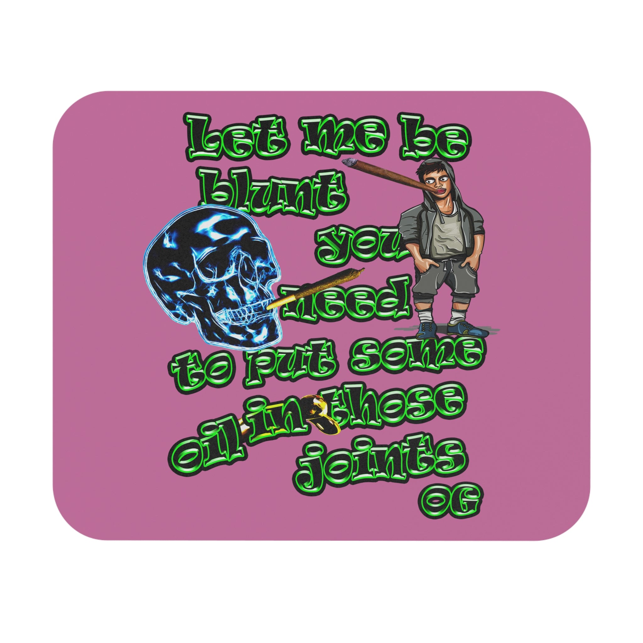 og - Mouse Pad (Rectangle) (light pink)