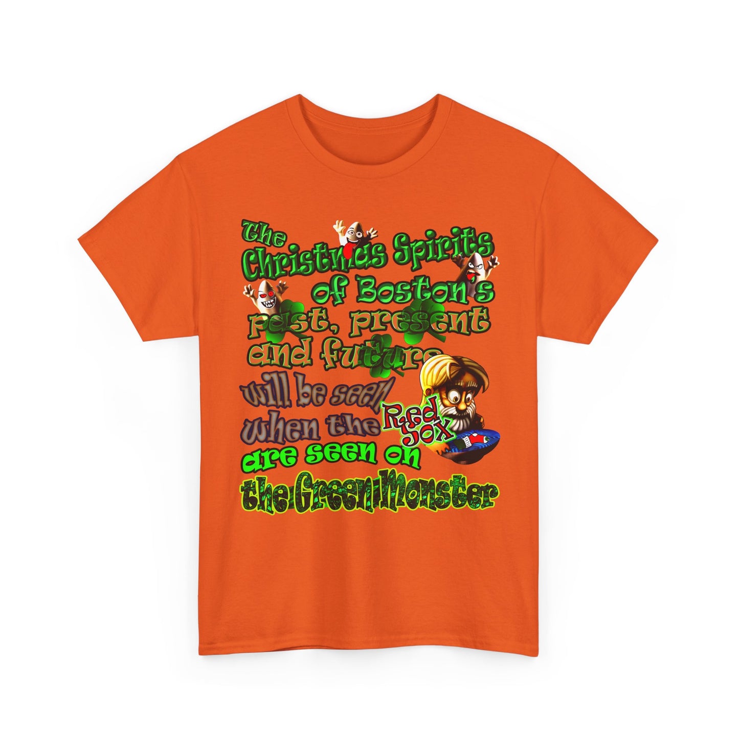 christmas spirits of boston - Unisex Heavy Cotton Tee