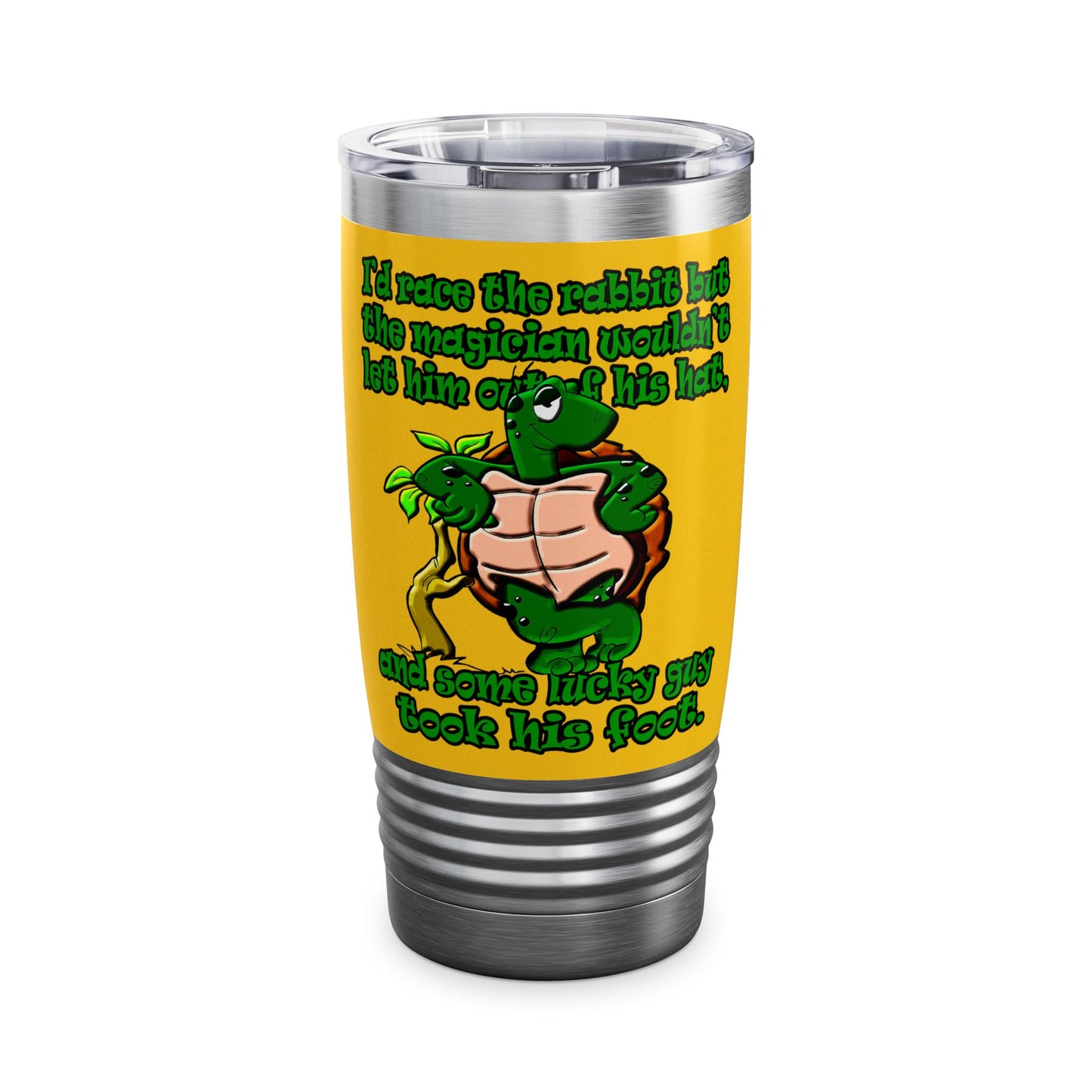 turtle race - Ringneck Tumbler, 20oz (yellow)