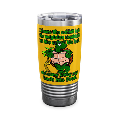 turtle race - Ringneck Tumbler, 20oz (yellow)
