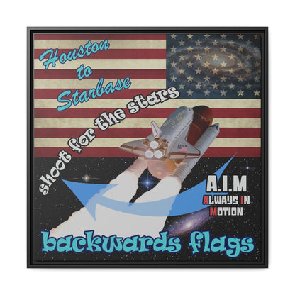 shoot for the stars - framed canvas art