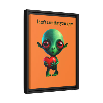 I don't care that your grey - framed canvas art (crusta)