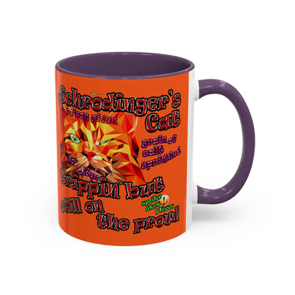 schrodinger's cat - Accent Mug (orange)