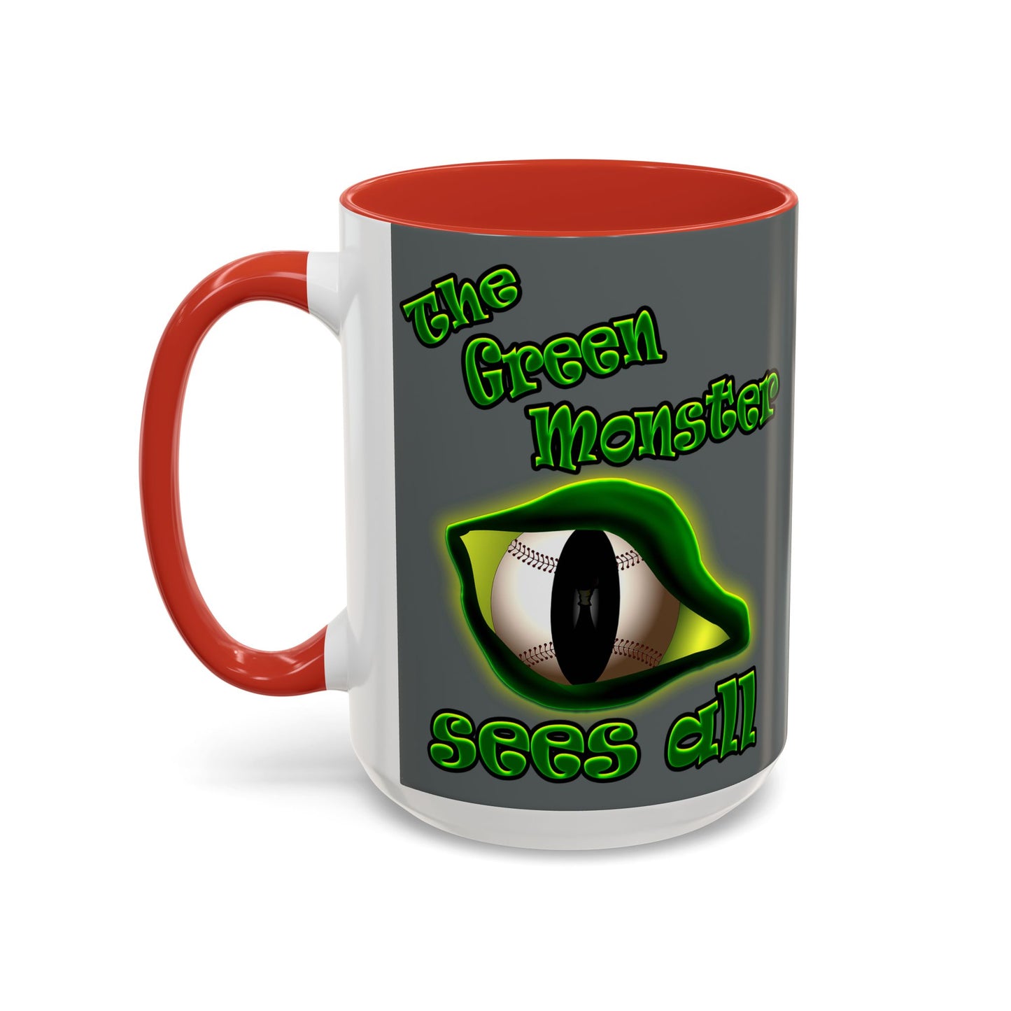 green monster - Accent Mug (dark grey)