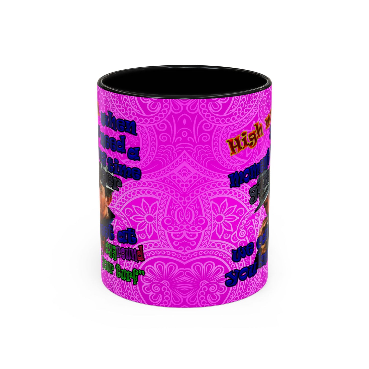 high noon - Accent Mug (pink swirl)