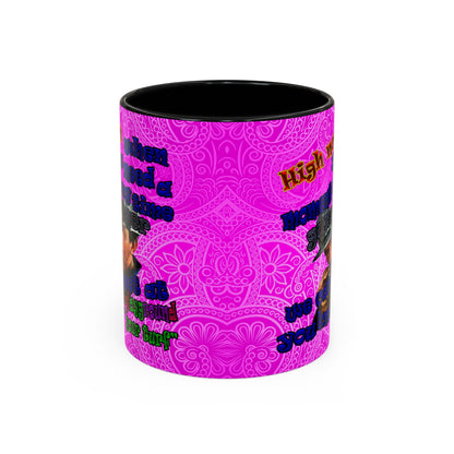 high noon - Accent Mug (pink swirl)