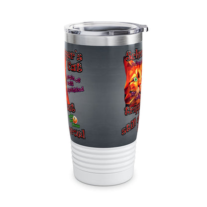 schrodinger's cat - Ringneck Tumbler, 20oz (grey-light grey)