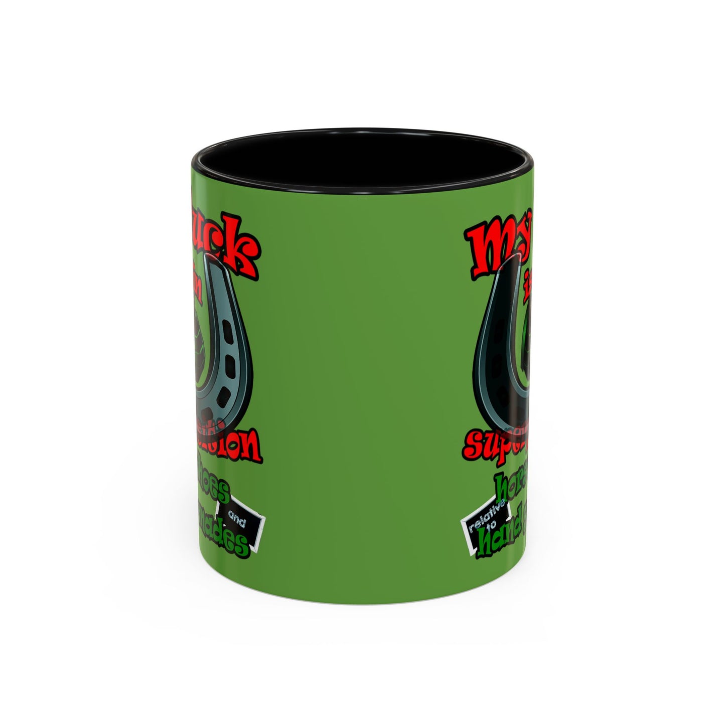 my luck - Accent Mug (green)