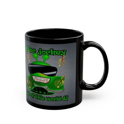 disc jockey - Black Mug (grey-light grey)