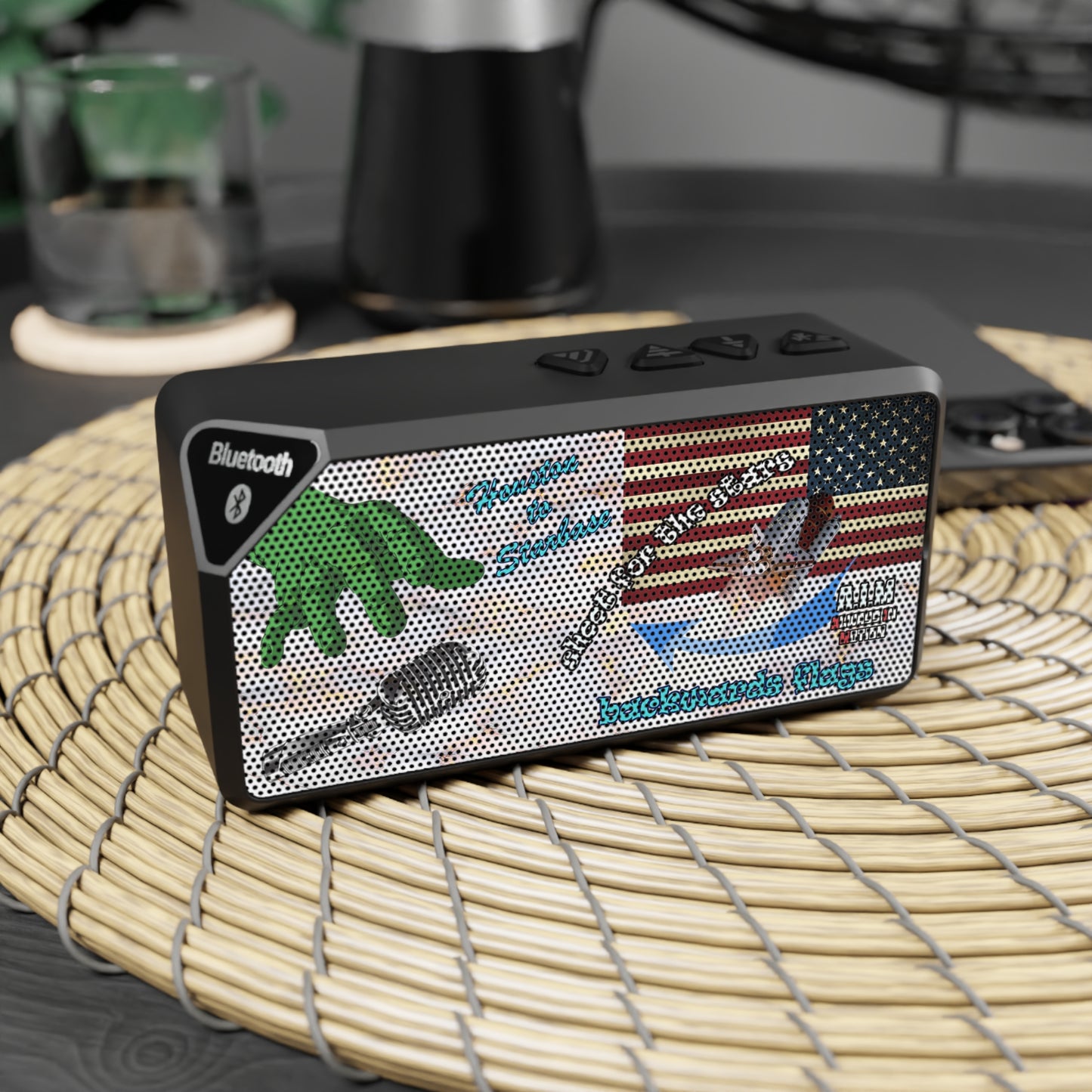 shoot for the stars - Jabba Bluetooth Speaker (white marble)