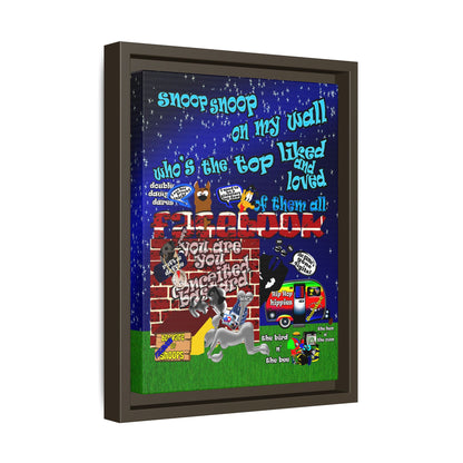 snoops - framed canvas art