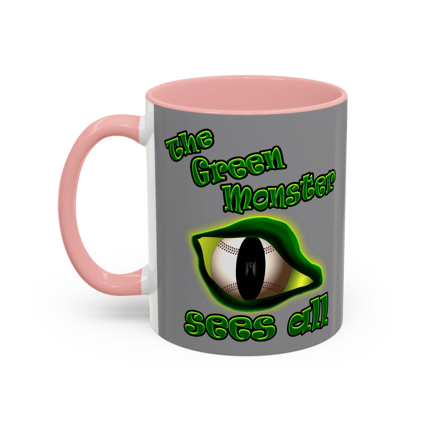 green monster - Accent Mug (grey)