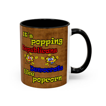 popping like popcorn - Accent Mug (brown papyrus)