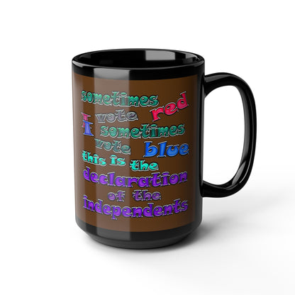 declaration of the independents - Black Mug (brown)