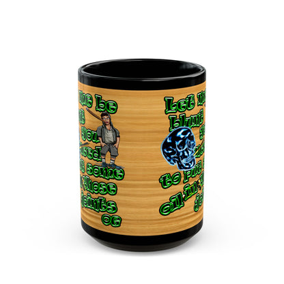 og - Black Mug (butterscotch wood finish)