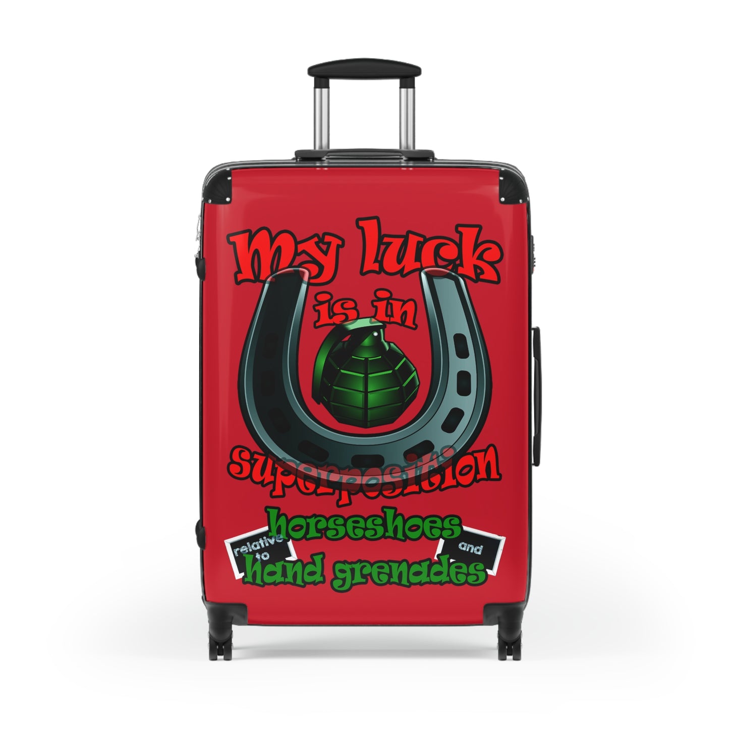 my luck - Suitcase (dark red)