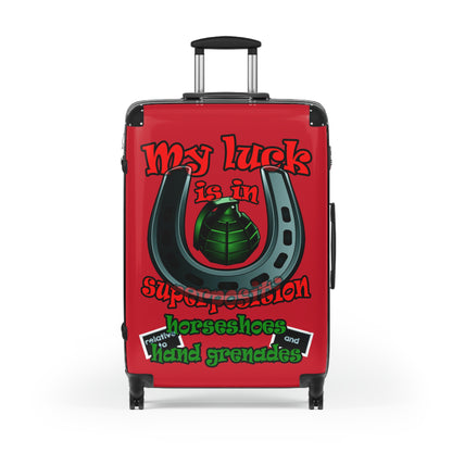 my luck - Suitcase (dark red)