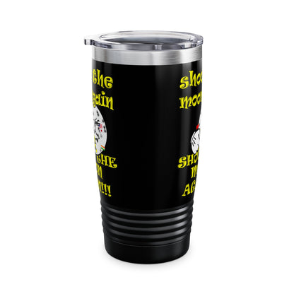 shoot the moon again - Ringneck Tumbler, 20oz (black)