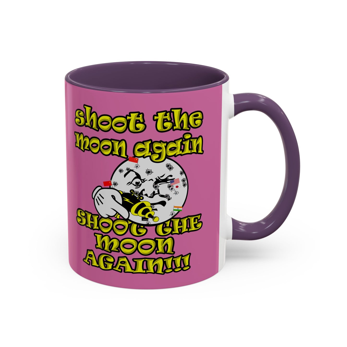 shoot the moon again - Accent Mug (light pink)