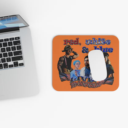 rw&b lives matter - Mouse Pad (Rectangle) (crusta)