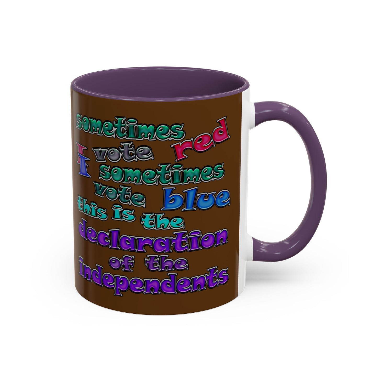declaration of the independents - Accent Mug (brown)