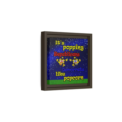 popping like popcorn - framed canvas art ('snoops' background)