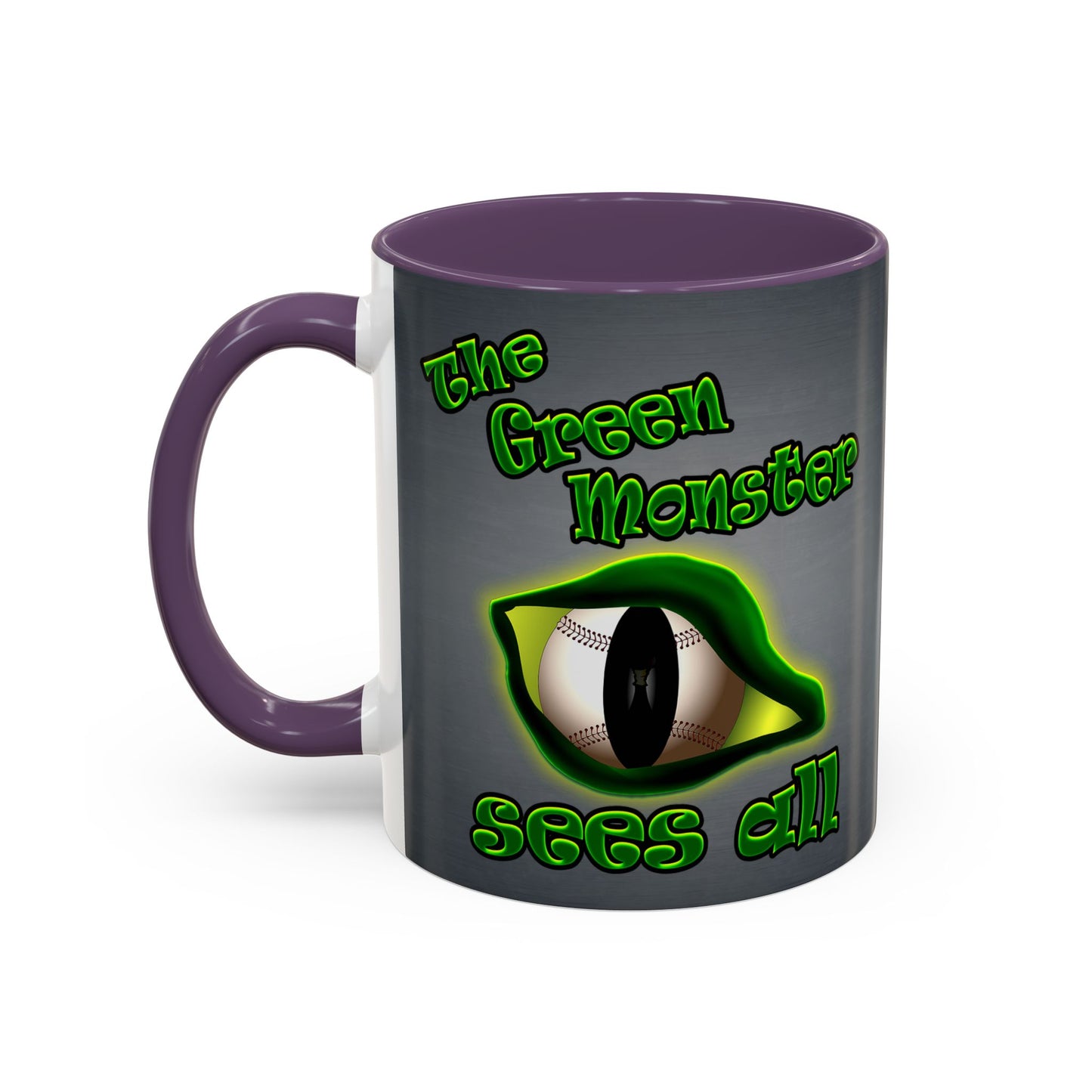 green monster - Accent Mug (grey-light grey)
