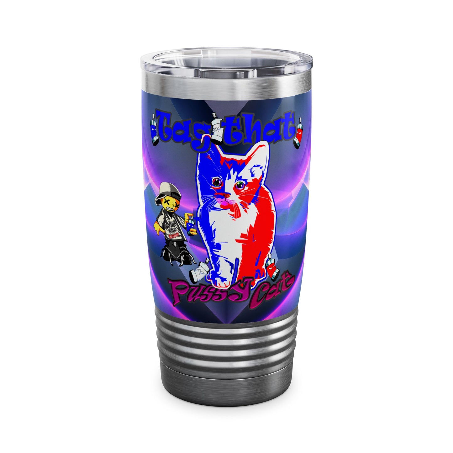 tag that - Ringneck Tumbler, 20oz (grey-pink wave)