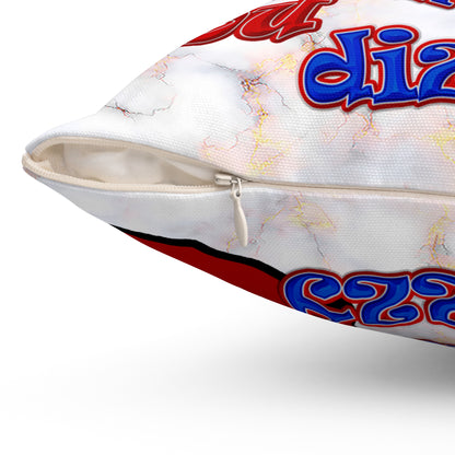 santa's shoes - Spun Polyester Square Pillow - (white marble)