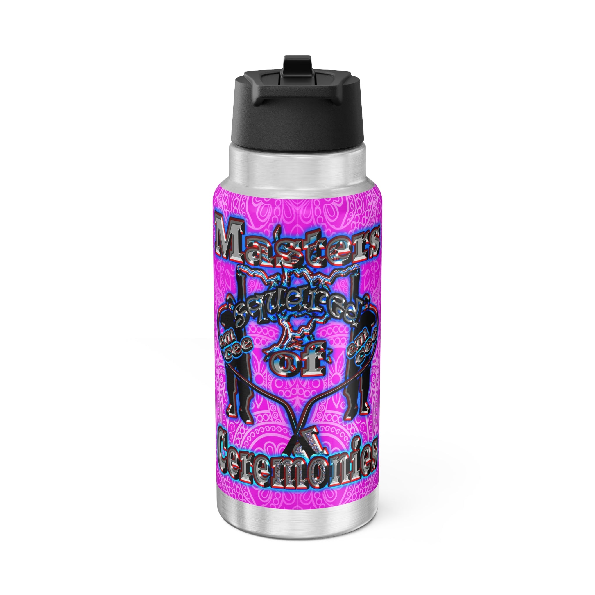 em cee squared - Gator Tumbler, 32oz (pink swirl)