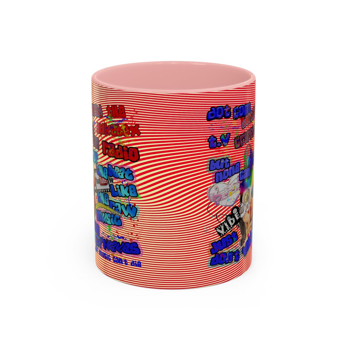 drop the beat - Accent Mug (yellow-orange wave)
