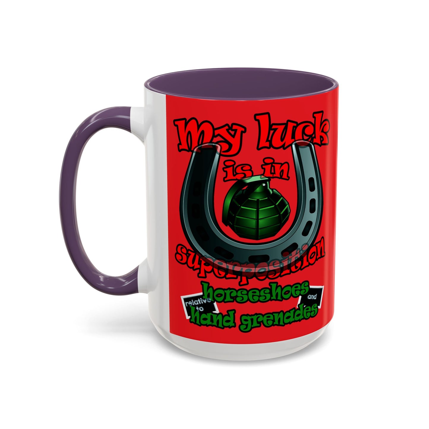 my luck - Accent Mug (red)