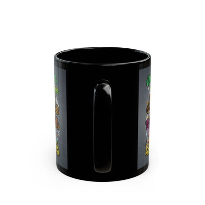 the bum's shit - Black Mug (grey-light grey)