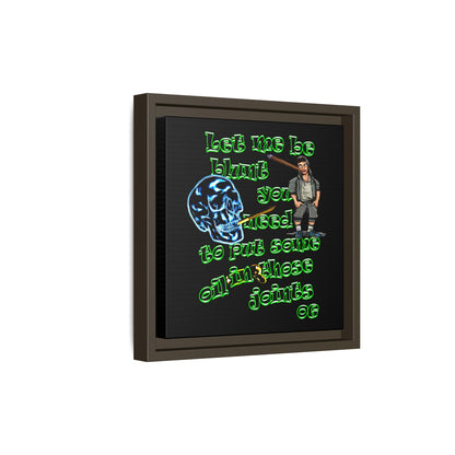 og - framed canvas art (black)