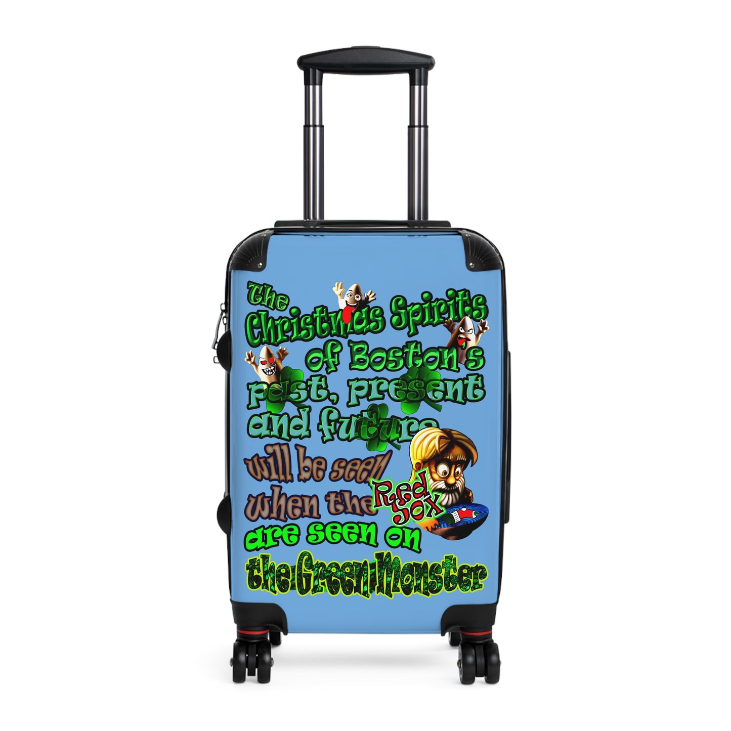 christmas spirits of boston - Suitcase (light blue)