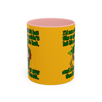 turtle race - Accent Mug (yellow)