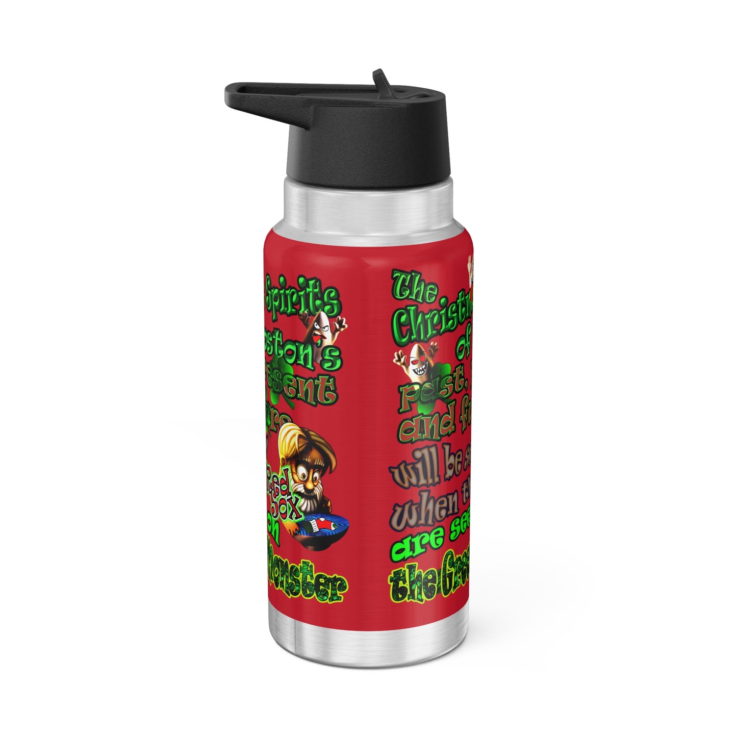 christmas spirits of boston - Gator Tumbler, 32oz (dark red)