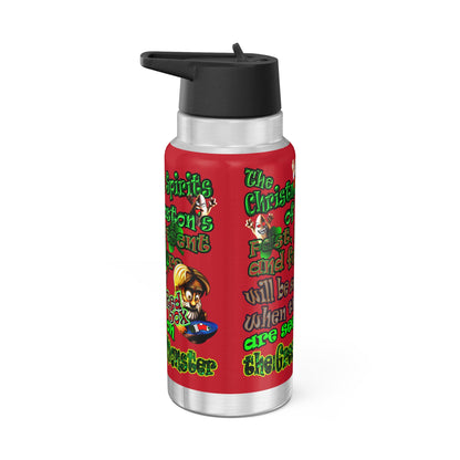 christmas spirits of boston - Gator Tumbler, 32oz (dark red)