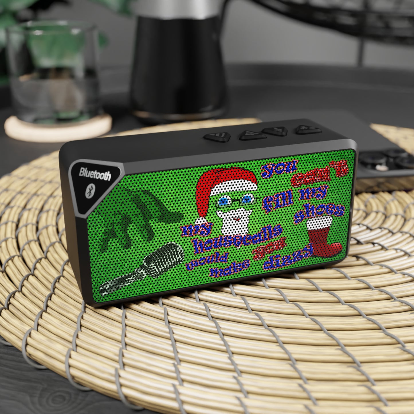 santa's shoes - Jabba Bluetooth Speaker (green turf)