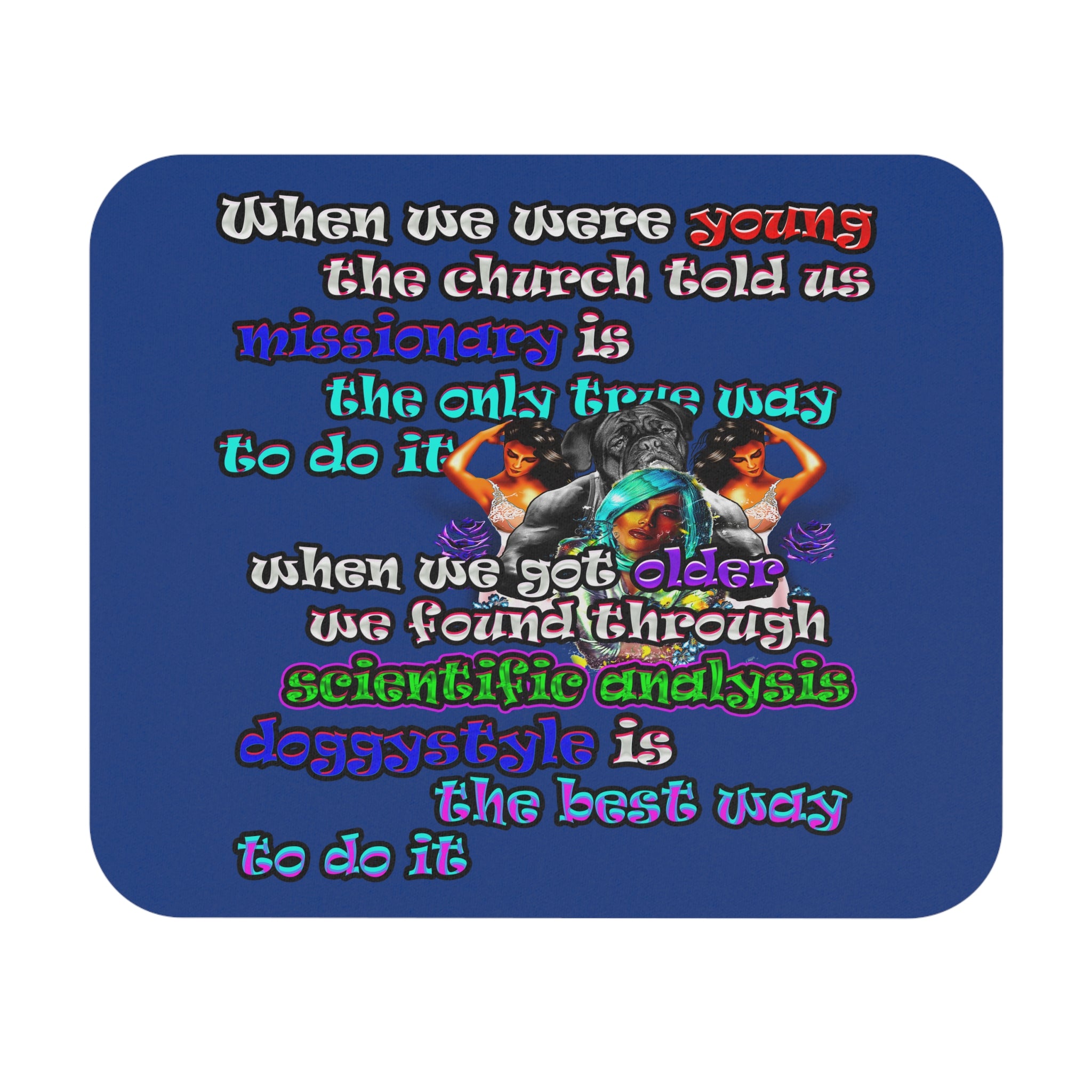 doggystyle - Mouse Pad (Rectangle) (dark blue)