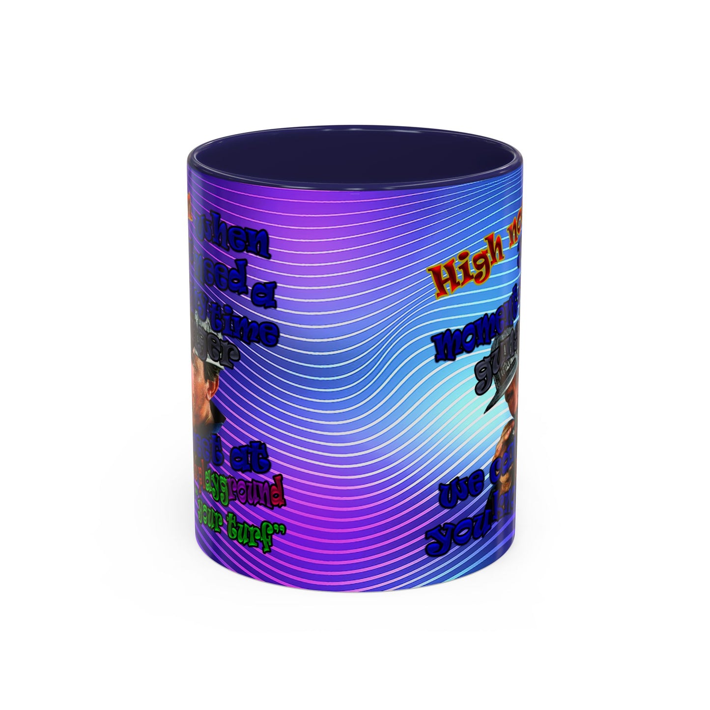 high noon - Accent Mug (purple wave)