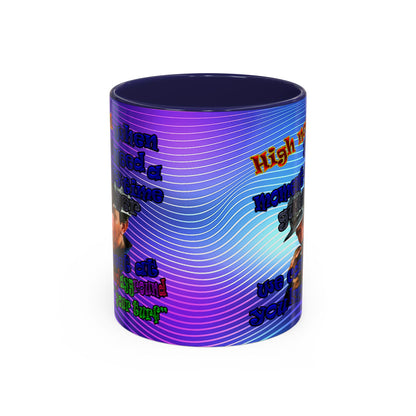 high noon - Accent Mug (purple wave)