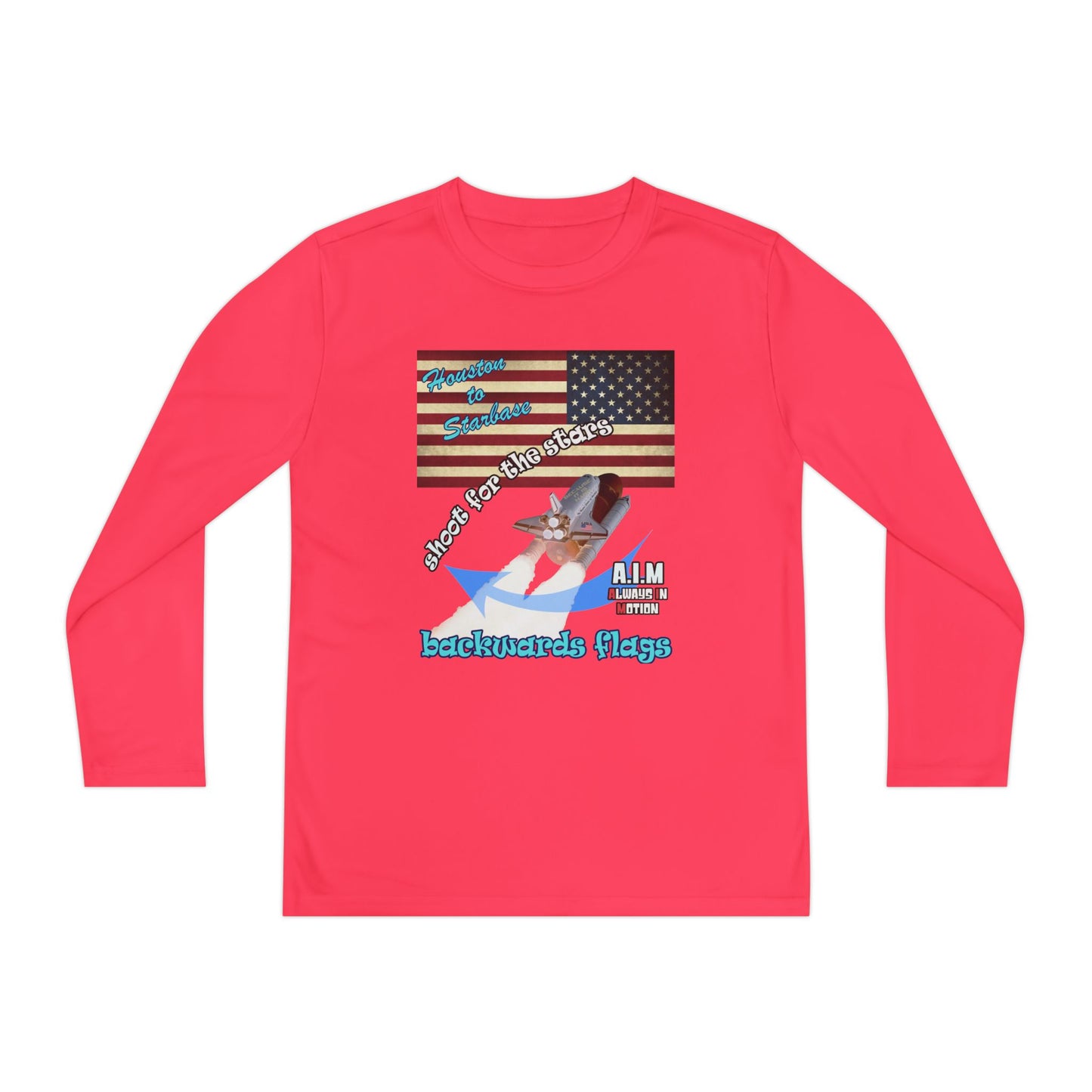 shoot for the stars - Youth Long Sleeve Competitor Tee