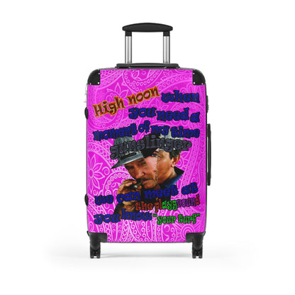 high noon - Suitcase (pink swirl)