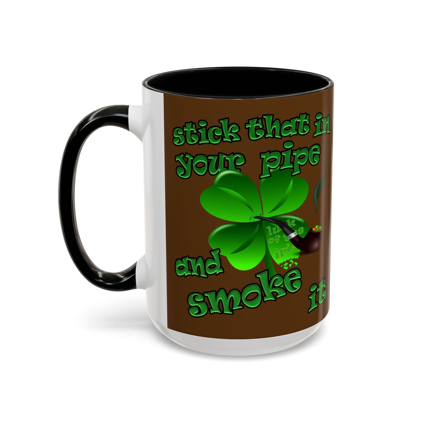 celtics logo - Accent Mug (brown)