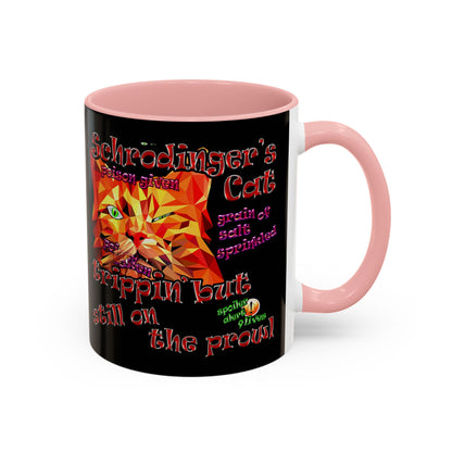 schrodinger's cat - Accent Mug (black)