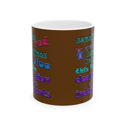 declaration of the independents - White Mug (brown)