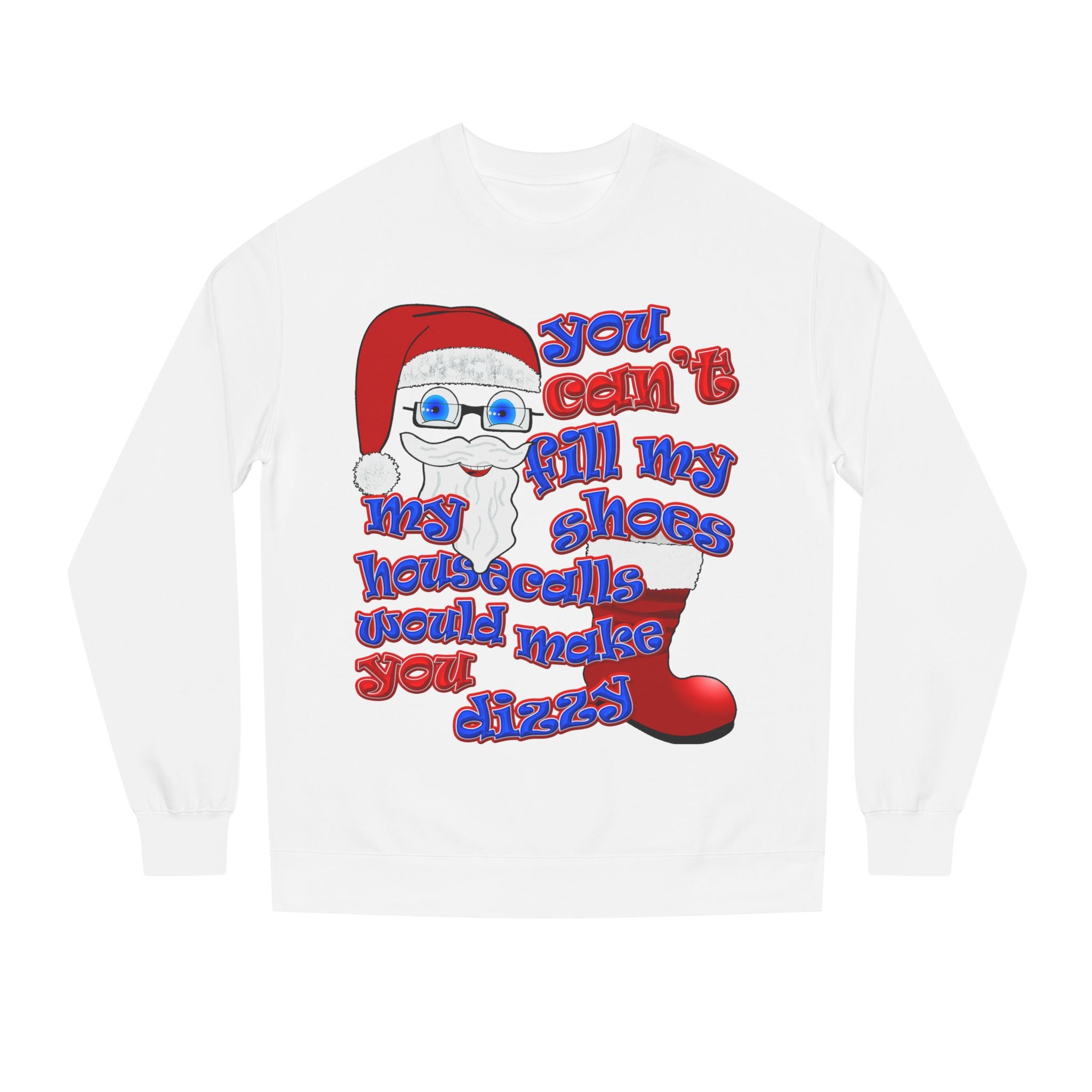 santa's shoes - Unisex Crew Neck Sweatshirt