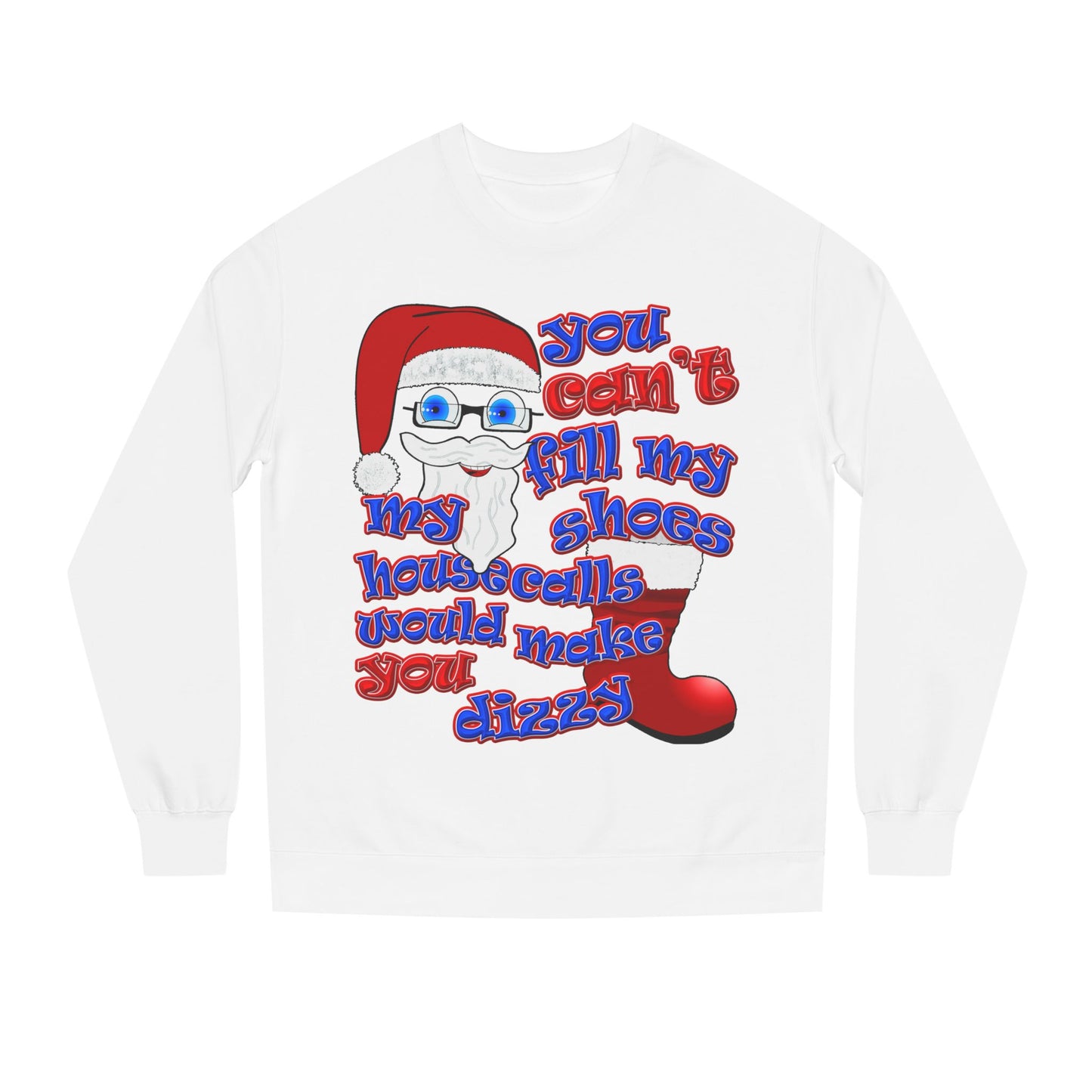 santa's shoes - Unisex Crew Neck Sweatshirt