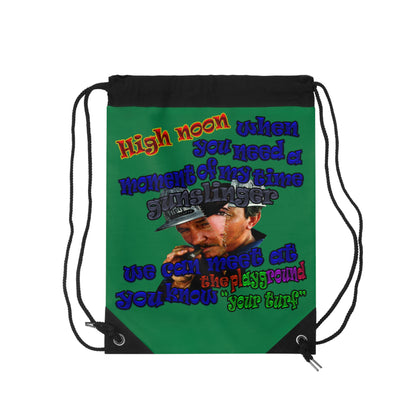 high noon - Drawstring Bag (dark green)